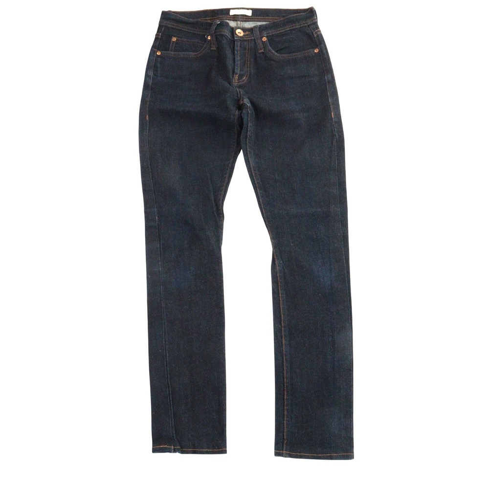 The Unbranded Brand Jeans UB122 Skinny Raw Selvedge Indigo Cotton Women 30